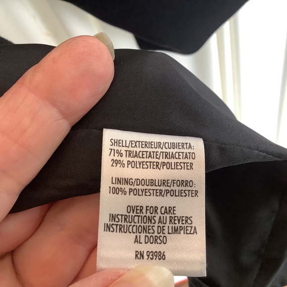 August Max Womans Open Blazer Black Lined Stylish Career Size 2X - Picture 7 of 8